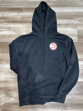 NBA Black Hoodie with Red Atlanta Hawks Logo
